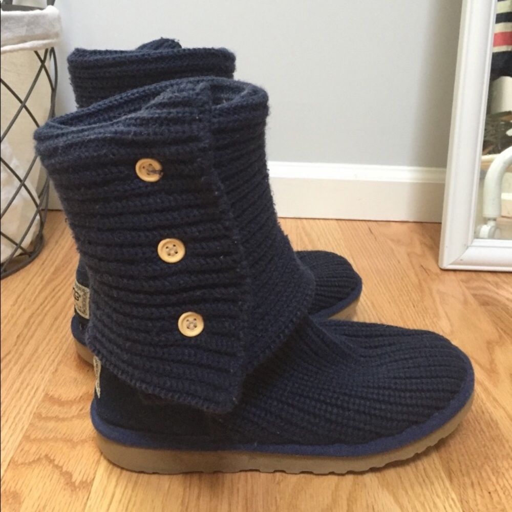 Blue Knit Uggs
